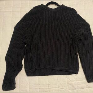 Chunky knit black sweater